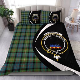 ScotsTee Shop Scottish MacDonell of Glengarry Ancient Clan Badge Tartan Bedding Set Circle Style