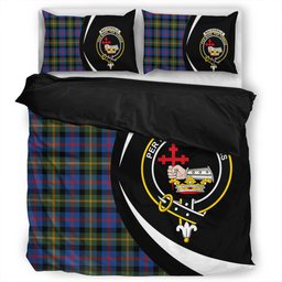 ScotsTee Shop Scottish MacDonald of Borrodale (Donald Borrodale Historic) Modern Clan Badge Tartan Bedding Set Circle Style