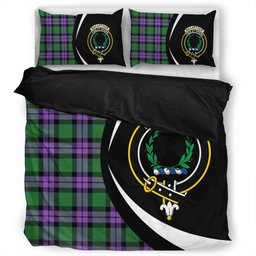 ScotsTee Shop Scottish MacArthur of Milton Ancient Clan Badge Tartan Bedding Set Circle Style