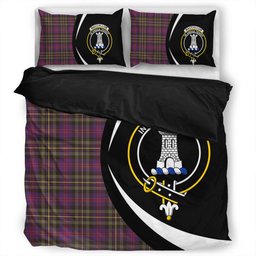 ScotsTee Shop Scottish MacCallum of Berwick Weathered Clan Badge Tartan Bedding Set Circle Style