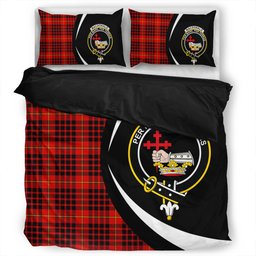 ScotsTee Shop Scottish MacDonald of Ardnamurchan (Donald of Ardnamurchan) Modern Clan Badge Tartan Bedding Set Circle Style