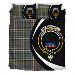 ScotsTee Shop Scottish MacDonell of Glengarry Dress Weathered Clan Badge Tartan Bedding Set Circle Style