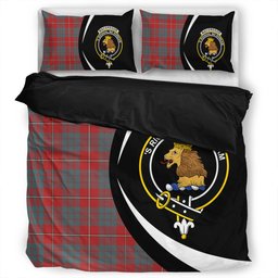 ScotsTee Shop Scottish MacGregor of Balquhidder (Gregor of Balquhidder) Weathered Clan Badge Tartan Bedding Set Circle Style
