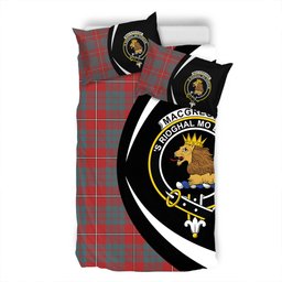 ScotsTee Shop Scottish MacGregor of Balquhidder (Gregor of Balquhidder) Weathered Clan Badge Tartan Bedding Set Circle Style