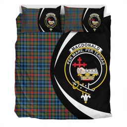 ScotsTee Shop Scottish MacDonald of P.E. Island (Donald of P.E. Island) Ancient Clan Badge Tartan Bedding Set Circle Style