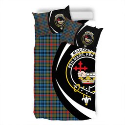 ScotsTee Shop Scottish MacDonald of P.E. Island (Donald of P.E. Island) Ancient Clan Badge Tartan Bedding Set Circle Style