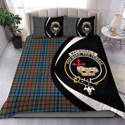 ScotsTee Shop Scottish MacDonald of P.E. Island (Donald of P.E. Island) Ancient Clan Badge Tartan Bedding Set Circle Style