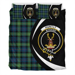 ScotsTee Shop Scottish Huntly Gordon Gathering 2000 Modern Clan Badge Tartan Bedding Set Circle Style