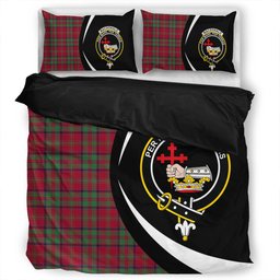 ScotsTee Shop Scottish MacDonald of Glencoe (Donald of Glencoe) Modern Clan Badge Tartan Bedding Set Circle Style