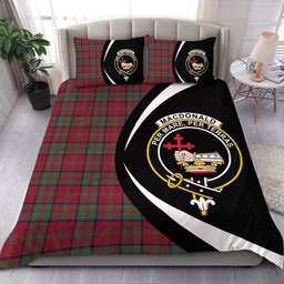 ScotsTee Shop Scottish MacDonald of Glencoe (Donald of Glencoe) Modern Clan Badge Tartan Bedding Set Circle Style