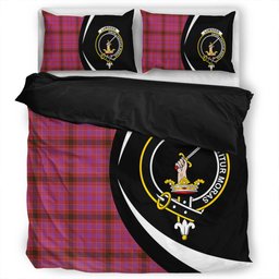 ScotsTee Shop Scottish Lumsden of Clova Weathered Clan Badge Tartan Bedding Set Circle Style