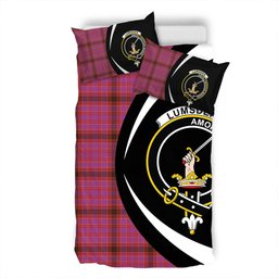 ScotsTee Shop Scottish Lumsden of Clova Weathered Clan Badge Tartan Bedding Set Circle Style