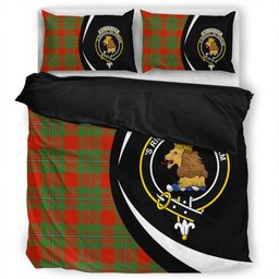 ScotsTee Shop Scottish MacGregor of Cardney (Gregor of Cardney) Ancient Clan Badge Tartan Bedding Set Circle Style