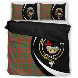 ScotsTee Shop Scottish MacDonald of Glencoe (Donald of Glencoe) Ancient Clan Badge Tartan Bedding Set Circle Style