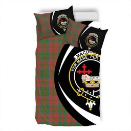 ScotsTee Shop Scottish MacDonald of Glencoe (Donald of Glencoe) Ancient Clan Badge Tartan Bedding Set Circle Style