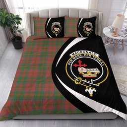 ScotsTee Shop Scottish MacDonald of Glencoe (Donald of Glencoe) Ancient Clan Badge Tartan Bedding Set Circle Style
