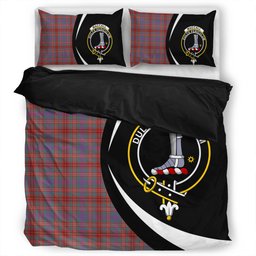 ScotsTee Shop Scottish MacCall (MacColl) Weathered Clan Badge Tartan Bedding Set Circle Style