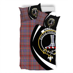 ScotsTee Shop Scottish MacCall (MacColl) Weathered Clan Badge Tartan Bedding Set Circle Style