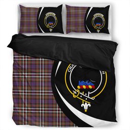 ScotsTee Shop Scottish MacDonell of Glengarry Dress Ancient Clan Badge Tartan Bedding Set Circle Style