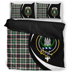 ScotsTee Shop Scottish Innes Dress Dance Clan Badge Tartan Bedding Set Circle Style
