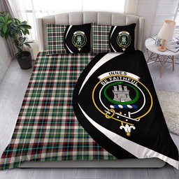 ScotsTee Shop Scottish Innes Dress Dance Clan Badge Tartan Bedding Set Circle Style