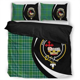 ScotsTee Shop Scottish MacDonald Lord of the Isles; Hunting Ancient Clan Badge Tartan Bedding Set Circle Style