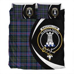 ScotsTee Shop Scottish MacCallum of Berwick Modern Clan Badge Tartan Bedding Set Circle Style