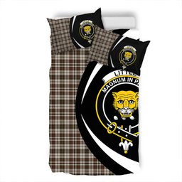 ScotsTee Shop Scottish Little Arisaid Weathered Clan Badge Tartan Bedding Set Circle Style