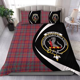 ScotsTee Shop Scottish MacBean of Tomatin (MacBain of Tomatin) Weathered Clan Badge Tartan Bedding Set Circle Style