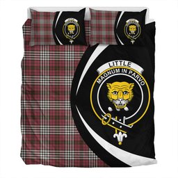 ScotsTee Shop Scottish Little of Morton Rigg Weathered Clan Badge Tartan Bedding Set Circle Style