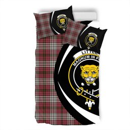 ScotsTee Shop Scottish Little of Morton Rigg Weathered Clan Badge Tartan Bedding Set Circle Style