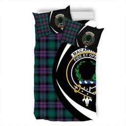 ScotsTee Shop Scottish MacArthur of Milton Modern Clan Badge Tartan Bedding Set Circle Style