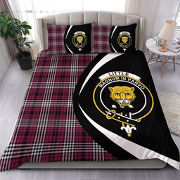 ScotsTee Shop Scottish Little of Morton Rigg Modern Clan Badge Tartan Bedding Set Circle Style