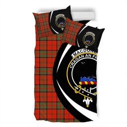 ScotsTee Shop Scottish MacDonell of Keppoch Modern Clan Badge Tartan Bedding Set Circle Style