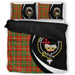 ScotsTee Shop Scottish MacDonald of Glenaladale (Donald of Glenaladale) 2006 Ancient Clan Badge Tartan Bedding Set Circle Style
