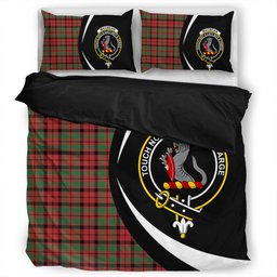 ScotsTee Shop Scottish MacBean of Tomatin (MacBain of Tomatin) Ancient Clan Badge Tartan Bedding Set Circle Style