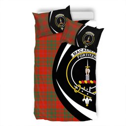 ScotsTee Shop Scottish MacAlister of Glenbarr Ancient Clan Badge Tartan Bedding Set Circle Style