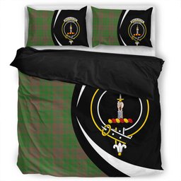 ScotsTee Shop Scottish MacAlister of Glenbarr Hunting (MacAlister of Glenbarr; Hunting) Ancient Clan Badge Tartan Bedding Set Circle Style