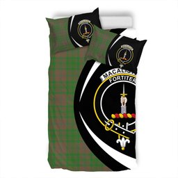 ScotsTee Shop Scottish MacAlister of Glenbarr Hunting (MacAlister of Glenbarr; Hunting) Ancient Clan Badge Tartan Bedding Set Circle Style