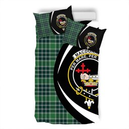 ScotsTee Shop Scottish MacDonald Lord of the Isles; Hunting Modern Clan Badge Tartan Bedding Set Circle Style