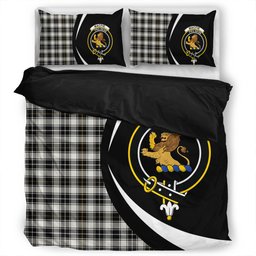 ScotsTee Shop Scottish MacFie of Colonsay Dress (MacPhee of Colonsay Dress) Ancient Clan Badge Tartan Bedding Set Circle Style