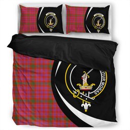 ScotsTee Shop Scottish Lumsden of Clova Ancient Clan Badge Tartan Bedding Set Circle Style