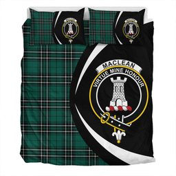 ScotsTee Shop Scottish MacLean of Duart Hunting (Vestiarium Scoticum) Modern Clan Badge Tartan Bedding Set Circle Style
