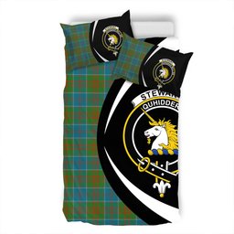 ScotsTee Shop Scottish Stewart of Appin Hunting Ancient Clan Badge Tartan Bedding Set Circle Style