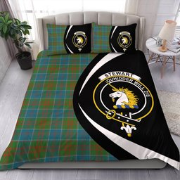 ScotsTee Shop Scottish Stewart of Appin Hunting Ancient Clan Badge Tartan Bedding Set Circle Style