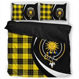 ScotsTee Shop Scottish MacLeod of Lewis Modern Clan Badge Tartan Bedding Set Circle Style