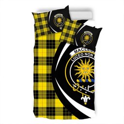 ScotsTee Shop Scottish MacLeod of Lewis Modern Clan Badge Tartan Bedding Set Circle Style
