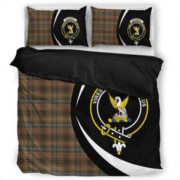 ScotsTee Shop Scottish Stewart Hunting Weathered Clan Badge Tartan Bedding Set Circle Style