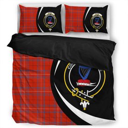 ScotsTee Shop Scottish Rose of Kilravock Ancient Clan Badge Tartan Bedding Set Circle Style