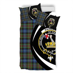 ScotsTee Shop Scottish Paisley Drennan (Drennan Drennan) Modern Clan Badge Tartan Bedding Set Circle Style